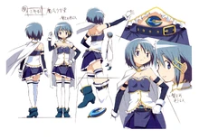Sayaka's Magical Girl production sheet from The Rebellion Story's Blu-ray art gallery
