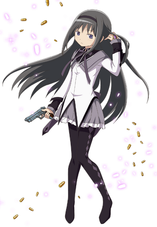 Homura Akemi Madoka Kaname Puella Magi Madoka Magica Anime Yuri, misaki and  usui, black Hair, cartoon png | PNGEgg