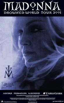 希少　マドンナ　ポスター　MADONNA　Drowned World tour 希少 マドンナ ポスター MADONNA Drowned World tour Drowned