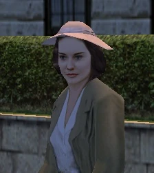 Chica de morello de frente