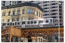 This could be only an artwork but it shows an elevated train.