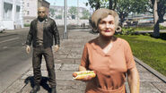 NPC with hot dog in Mafia III