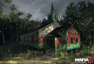 Haitian Camp Church concept art