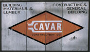 Cavar Construction sign