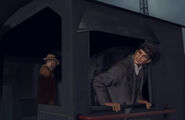 Joe and Tony Balls stealing a train