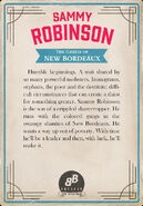 Sammy Robinson's cigarette card