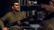 Harry holding the MG-42
