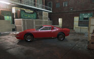 Frank's car in the cargo hold