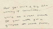 Note found in club