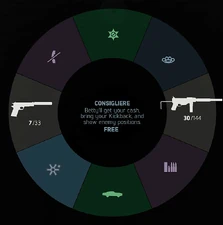 Consigliere in the wheel menu