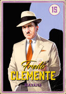 Fredo Clemente's cigarette card