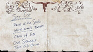 Note found on the bar