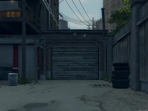 Garage at Marty's apartment