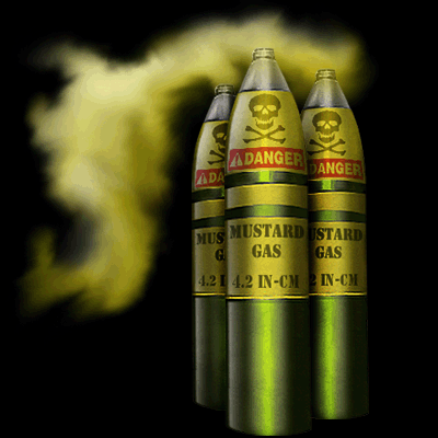 mustard gas canister