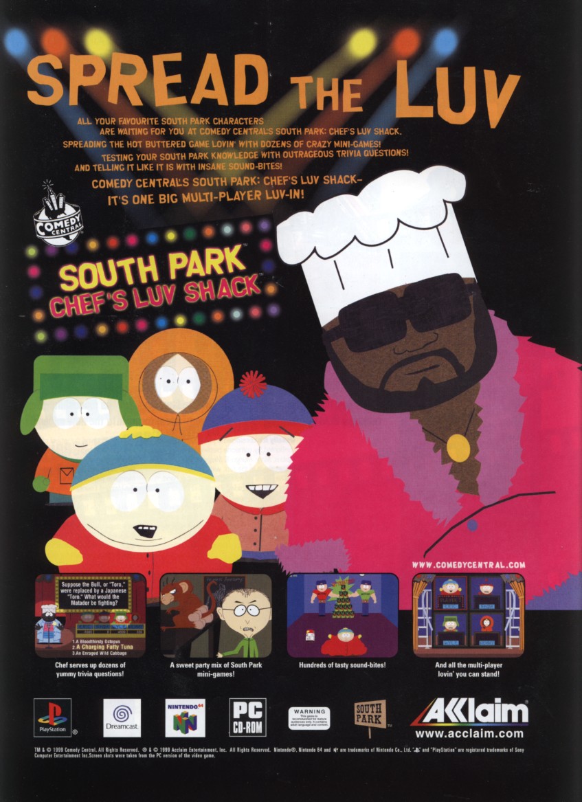 South Park: Chef's Luv Shack | Magazines from the Past Wiki | Fandom