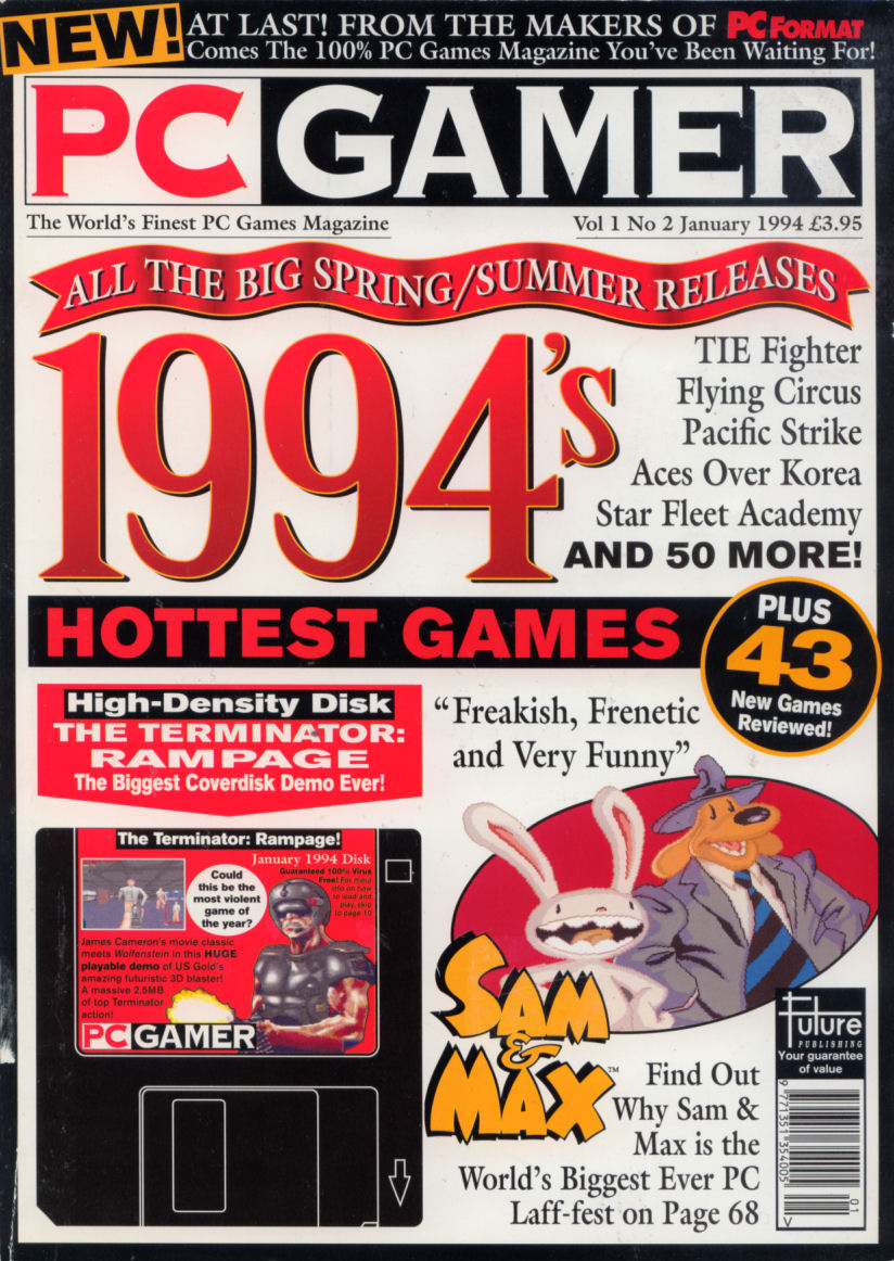 Vintage Computer Video Game Magazine 2001 PC Gamer 50 Best Games Of All  Time