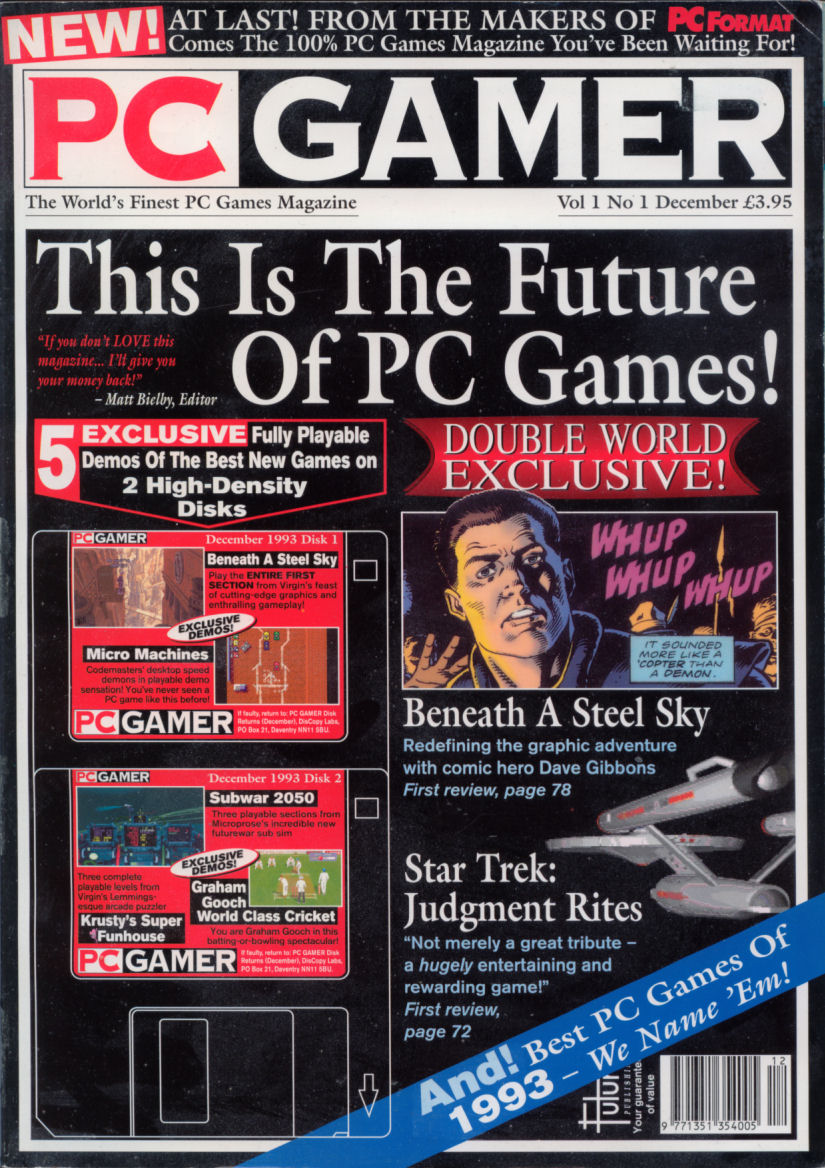 PC Gamer Issue 1 | Magazines from the Past Wiki | Fandom