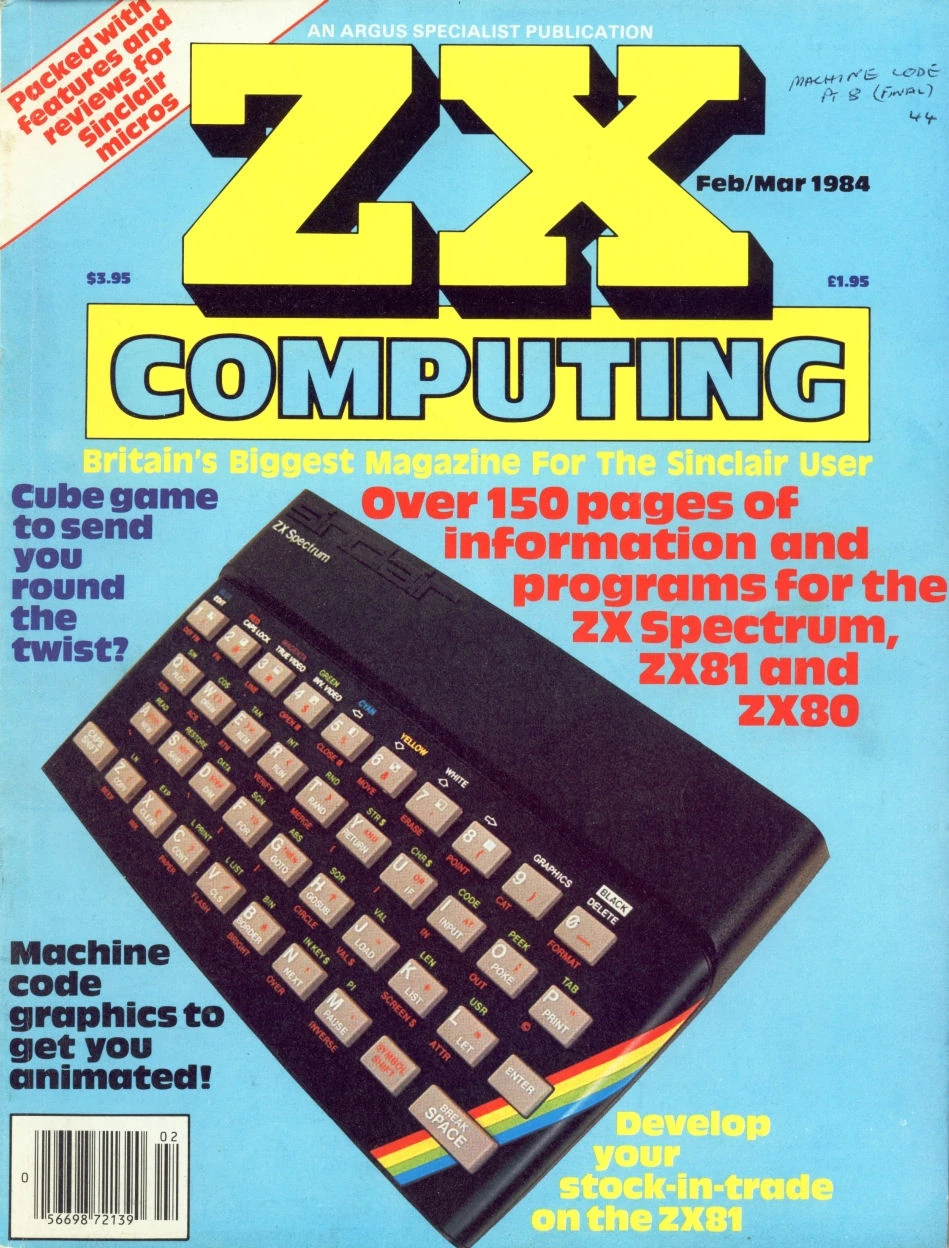 ZX Computing Issue 11 Magazines from the Past Wiki Fandom