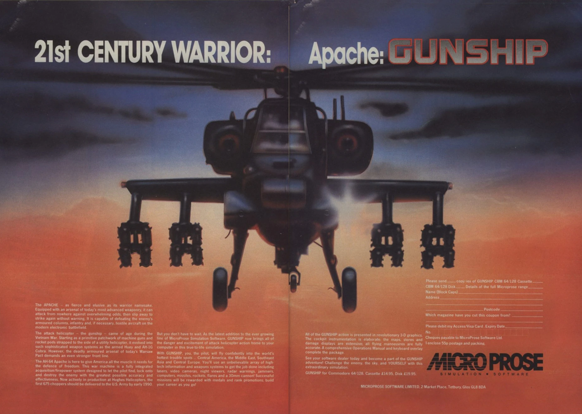 Jeu Gunship pour Atari ST - Jeux vidéo