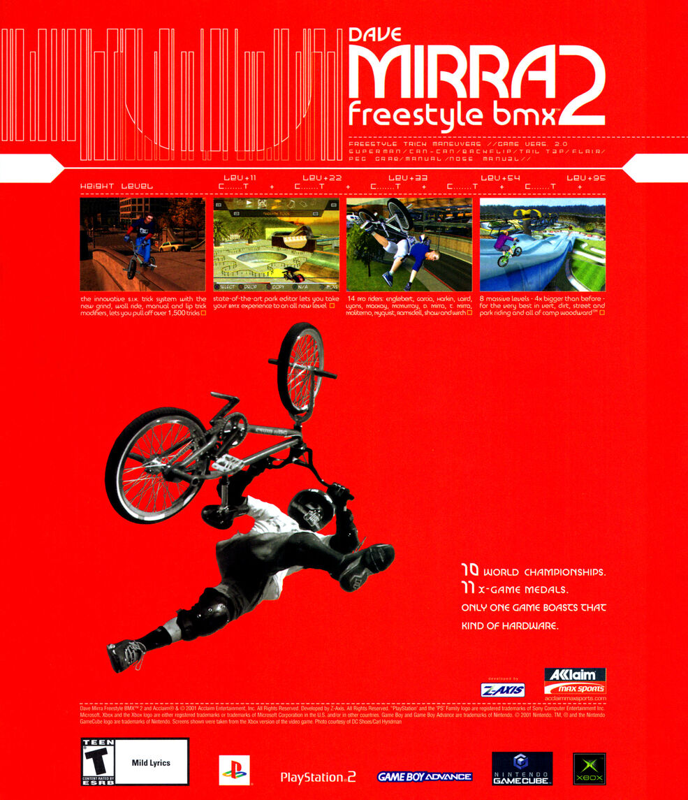 Dave mirra freestyle bmx 2 xbox deals
