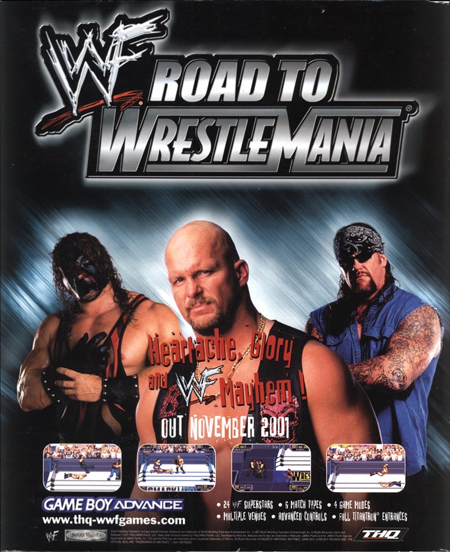 新品未使用　海外版　アドバンス　ROAD TO WRESTLEMANIA 新品未使用海外版アドバンスROAD TO WRESTLEMANIA