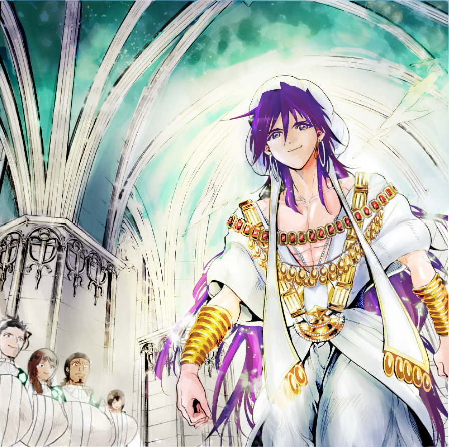 Anime Magi Series : Labyrinth of Magic, Kingdom of magic, Sinbad