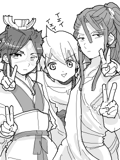 Kassim, Alibaba and Hakuryuu