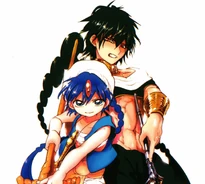 AlaDal1.png (749 KB) Aladdin and Judar on the back cover of Volume 13