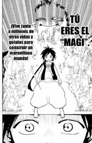 Baba le dice que es a Aladdin