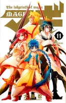 Volume 11.png (2.41 MB) Aladdin, Morgiana, Alibaba, and Hakuryuu Ren on the cover of Volume 11