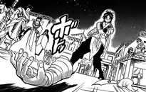 Hakuryuu's arm falls off