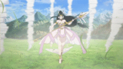 Hakuei summoning tornadoes