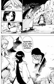 Baba le dice a Hakuei que el Clan Kouga será parte del Imperio Kou