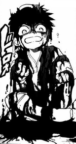 Hakuryuu bañado en sangre