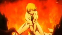 Alibaba using Amon's Sword in the anime