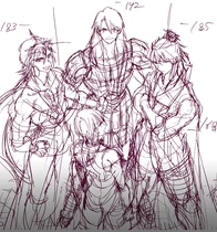 Alibaba, Muu, Sinbad and Kouen in Websunday Backstage Vol.225