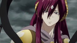 Anime: Magi: The Kingdom of Magic Koumei Ren uses his Djinn Equip to t