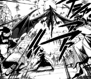 Kassim se transforma en un djinn negro