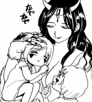 Madaura con sus hijos