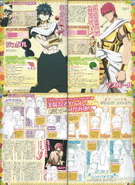 Magi characters on Otomedia magazine