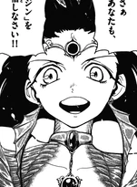 Kougyoku's face in Djinn Equip
