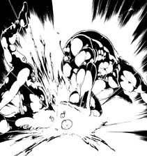 Ugo defeating King Slime