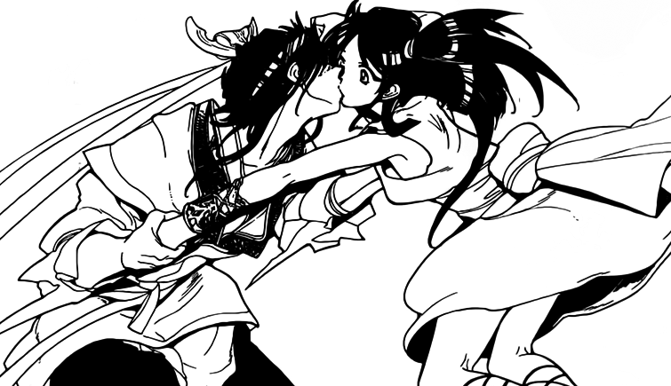 magi alibaba and morgiana kiss