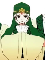 Ja'far on the back cover of Volume 9