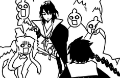 Kouha and the others shocked by Aladdin.