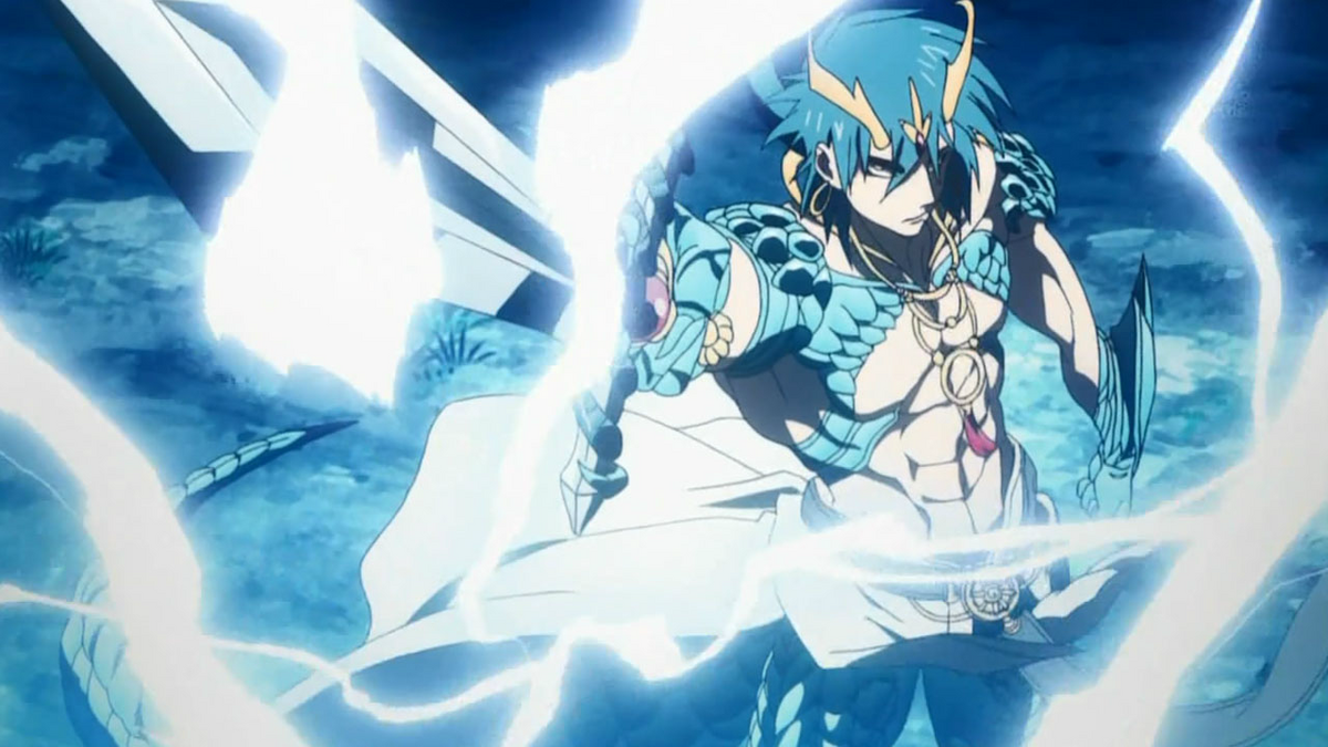 Djinn equip and that Metal vessel at Magi - Anime Magi Series