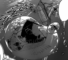 Olba and his crew escape underwater