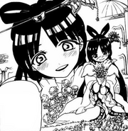 Kougyoku recogiendo flores