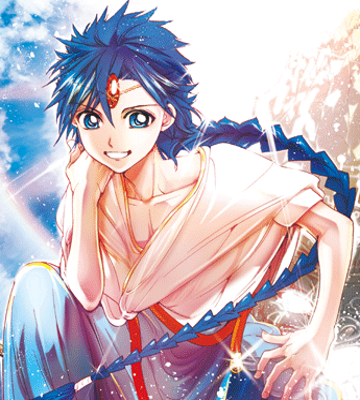 Anime: Magi: The Kingdom of Magic Koumei Ren uses his Djinn Equip to t