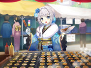 Mitama and the Delicious New Year's Party. A differently framed version of the Food Stall Paradise Memoria.